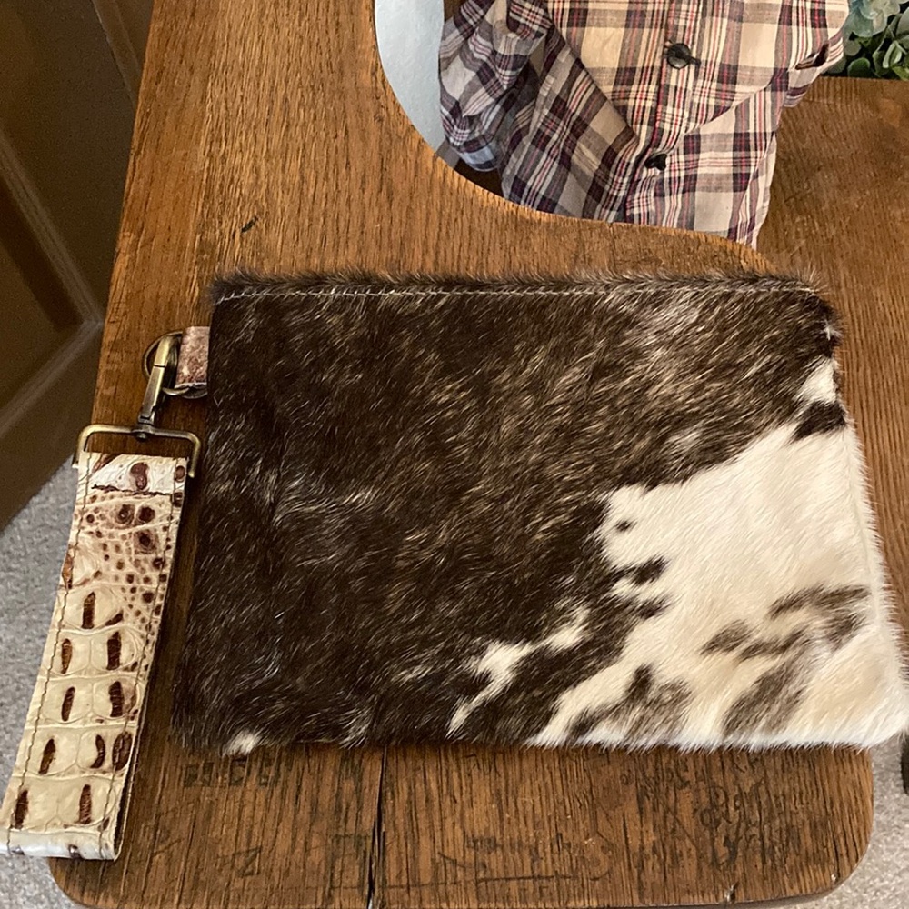 Merrick’s Custom Leather Clutch NWOT